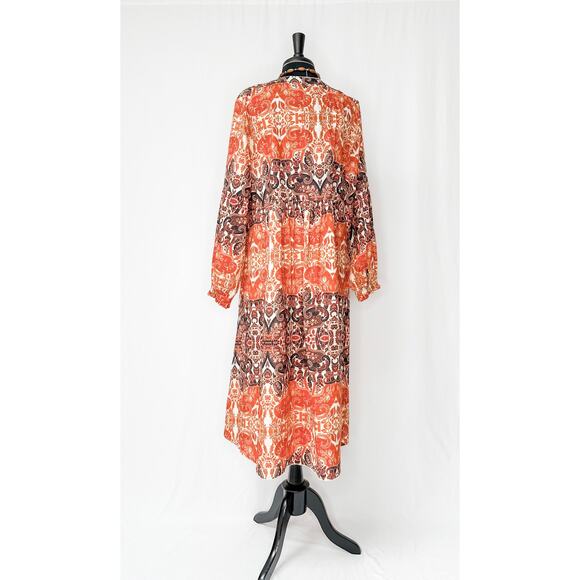 **SOLD** agua Bendita for Anthropologie Elaina Midi Dress (1X) - Picture 6 of 11